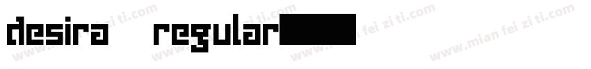 desira regular字体转换